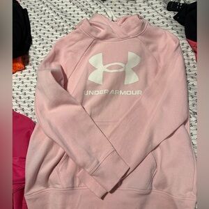 Pink under armour hoodie
